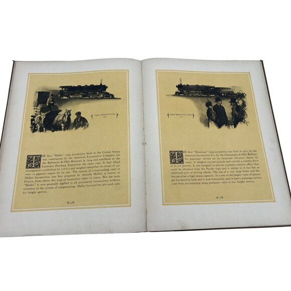 1925 Development of the Locomotive Central Steel Co. Illustrated Hardcover Book - Picture 8 of 10